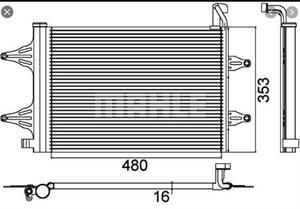 CONDENSATORE VW SEAT, SKODA, VOLKSWAGEN