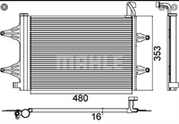 CONDENSATORE VW SEAT, SKODA, VOLKSWAGEN