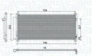 CONDENSATORE HONDA CR-Z10-,INSIGHT 09-,JAZ