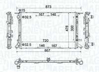 RADIATORE AUDI A4 AVANT(8K5, B8) 2.0 TDI