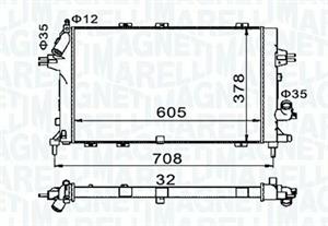 RADIATORE OPEL ZAFIRA /ZAFIRA FAMILY B (