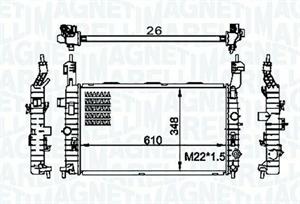 RADIATORE OPEL MERIVA A (X03) 1.6 16V (E