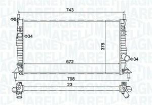 RADIATORE FORD FOCUS II(DA, HCP, DP)