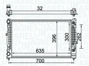 RADIATORE VW PASSAT VARIANT (3B6) 1.9 TDI