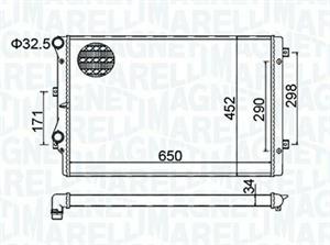 RADIATORE VW GOLF V (1K1) 1.9 TDI