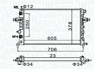 RADIATORE OPEL ASTRA G(T98)