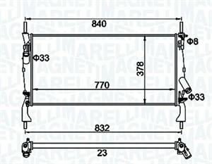 RADIATORE FORD TRANSIT FURGONATO (FA )