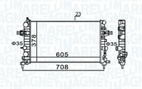 RADIATORE OPEL ZAFIRA /ZAFIRA FAMILY B (