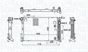 RADIATORE MERCEDES CLASSE C (W204)