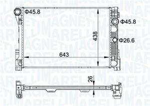 RADIATORE MERCEDES CLASSE C (W204)