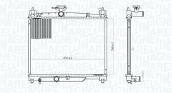 RADIATORE TOYOTA YARIS (P1) 1.0 (SCP10