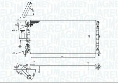 RADIATORE LANCIA Y (840) 1.2 (840AA, 840