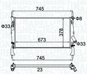 RADIATORE FORD TRANSIT FURGONATO (FA )