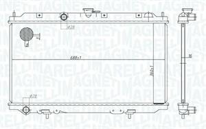 RADIATORE NISSAN PRIMERA-ALMERA