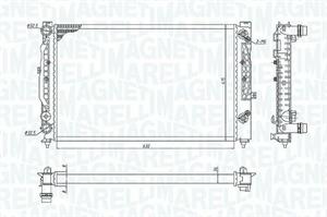 RADIATORE AUDI AUDI A4 1.6, 1.8 20V 1.9 T