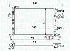 RADIATORE OPEL CORSA C (X01) 1.2 (F08, F6