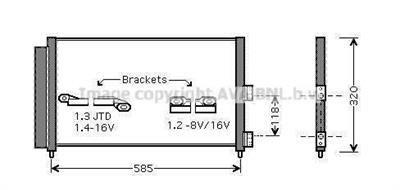 COND.FIAT PUNTO 13 16V SDI / IDEA 0