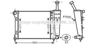 RAD.FIAT 500 1.2I 07-