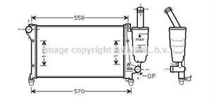 RAD.FIAT PANDA 1.1I / 1.2I AC 04-