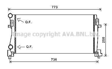 VWA2340-RAD.VW GOLF VII1.2TSI-1.6T