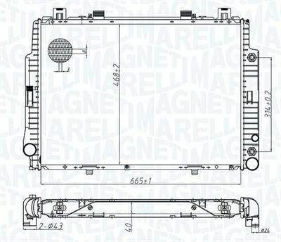 RADIATORE MERCEDES-BENZS-CLASS W140