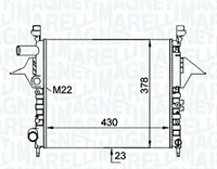 RADIATORE RENAULT TWINGO I (C06) 1.2 (C0