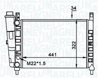 RADIATORE FIAT UNO (146) 70 S 1.4