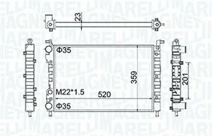 RADIATORE FIAT PALIO WEEKEND (178) 1.2