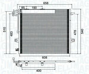 CONDENSATORE MERCEDES CLASSE M (W164)