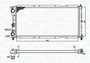 RAD FIAT PUNTO (93>99) 1.7 TD S/AC