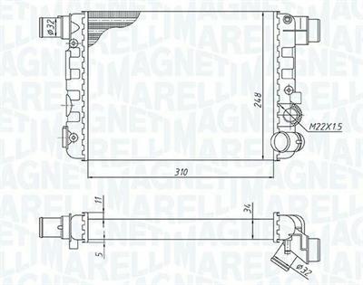 RADIATORE FIAT CINQUECENTO (170)