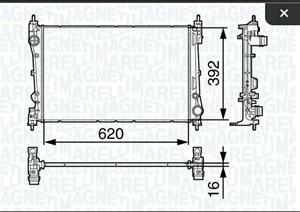 RADIATORE FIAT GRANDE PUNTO / OPEL / ALFA / LANCIA