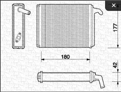 RADIATORE RISCALDAMENTOFIAT