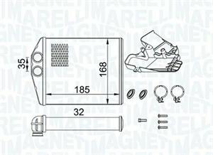 RISCALDATORE OPEL VECTRA C - SAAB - FIAT -