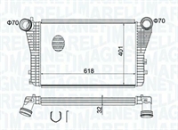 INTERCOOLER VW GOLF V -AUDI-SEAT-SKODA-