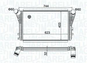 INTERCOOLER VW TIGUAN-GOLF VI