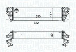 INTERCOOLER BMW 5 (F10)