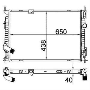 RADIATORE DEL REFRIGERANTE NISSAN QASHQAI 10/11>11/13