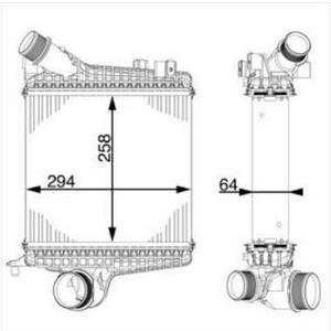 INTERCOOLER AUDI Q7 10/15>  Q8 01/18>